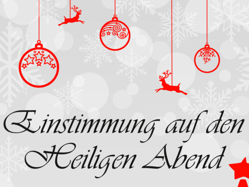 Plakat "Einstimmung Heiliger Abend"